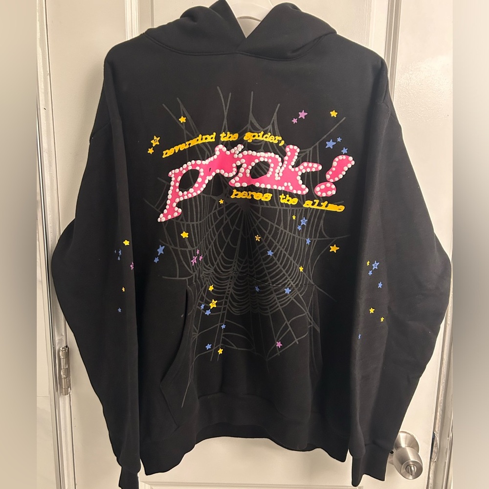 Sp5der Black Hoodie